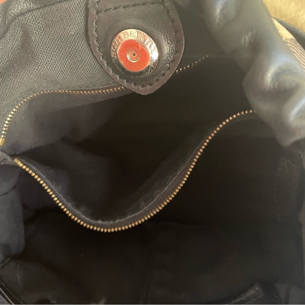 HOST PICK⭐️Authentic Burberry Crossbody Leather & House Check Bag 🤎🖤New as✨ - Picture 15 of 16